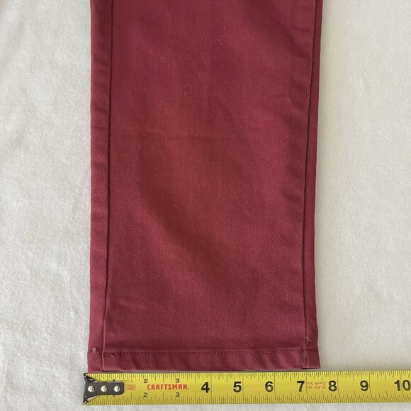 Jessica London Women's Stretch, Burgundy Denim Jeans Size 16W Mid Rise Regular - Picture 11 of 12